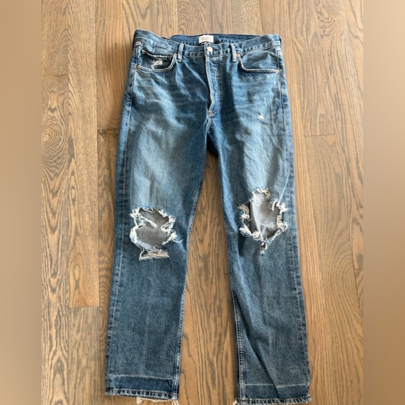 Citizens of Humanity Charlotte Crop Straight Leg Jean in Soirée - Picture 2 of 8